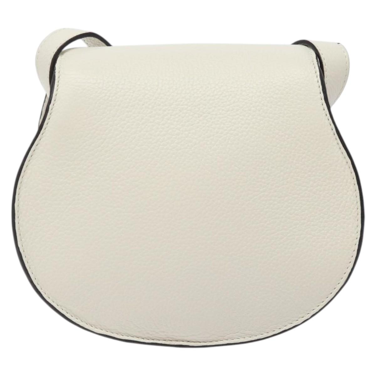 Chloé White Leather Marcie