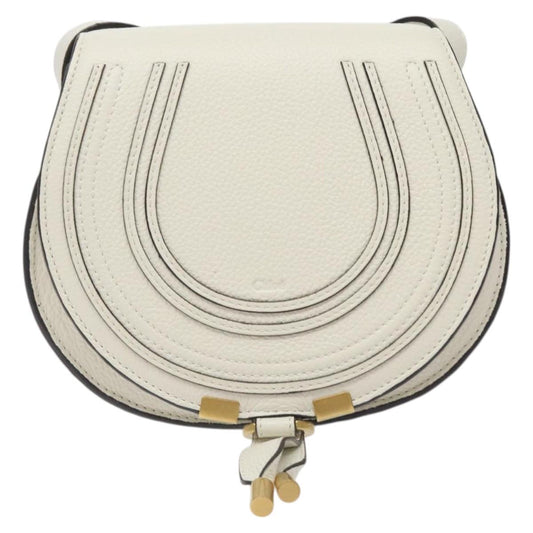 Chloé White Leather Marcie