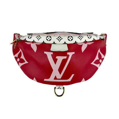 Louis Vuitton Red Leather Bum Bag / Sac Ceinture