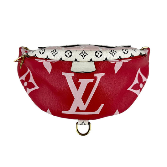 Louis Vuitton Red Leather Bum Bag / Sac Ceinture