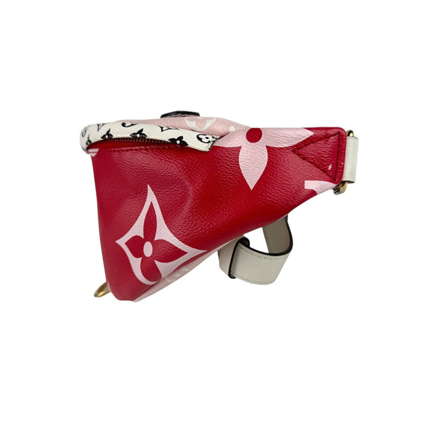 Louis Vuitton Red Leather Bum Bag / Sac Ceinture