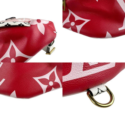 Louis Vuitton Red Leather Bum Bag / Sac Ceinture