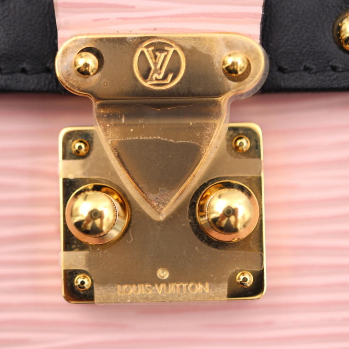 Louis Vuitton Pink Leather Pochette Trunk