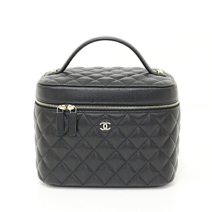 Chanel Black Leather Vanity