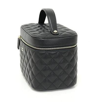 Chanel Black Leather Vanity