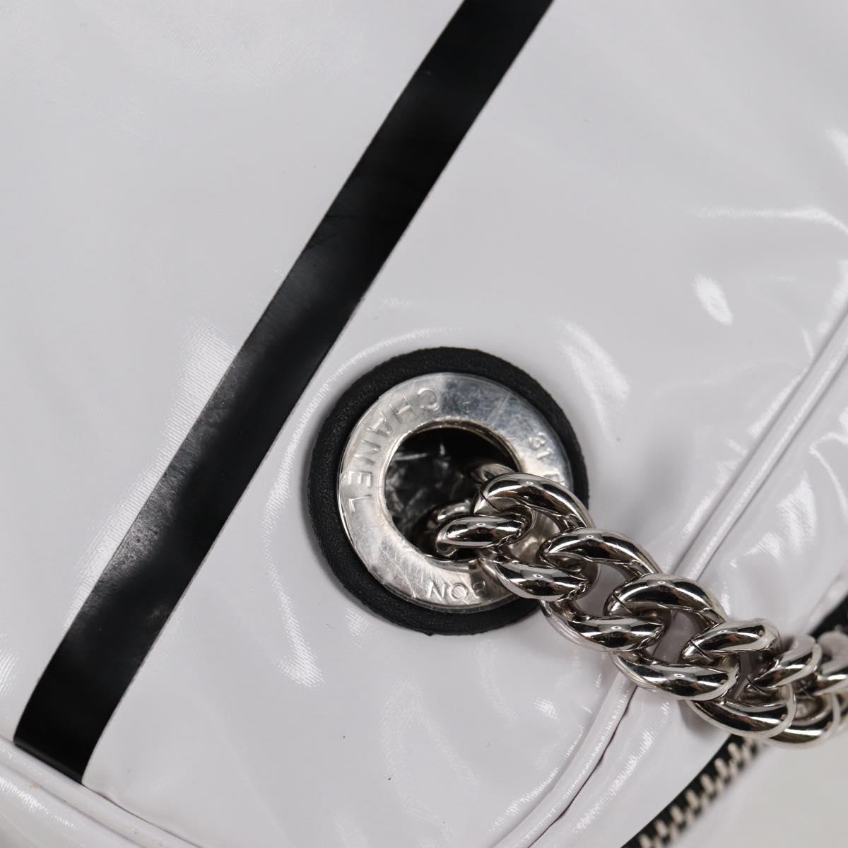 Chanel White Vinyl Camera