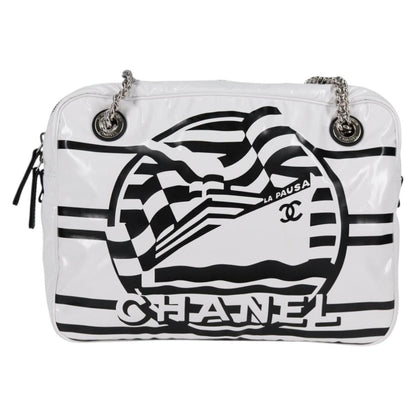 Chanel White Vinyl Camera