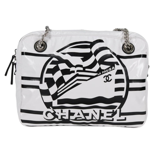 Chanel White Vinyl Camera
