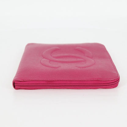 Chanel Pink Leather Coco Mark