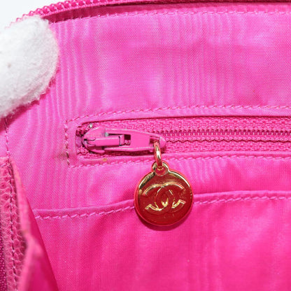 Chanel Pink Leather Coco Mark