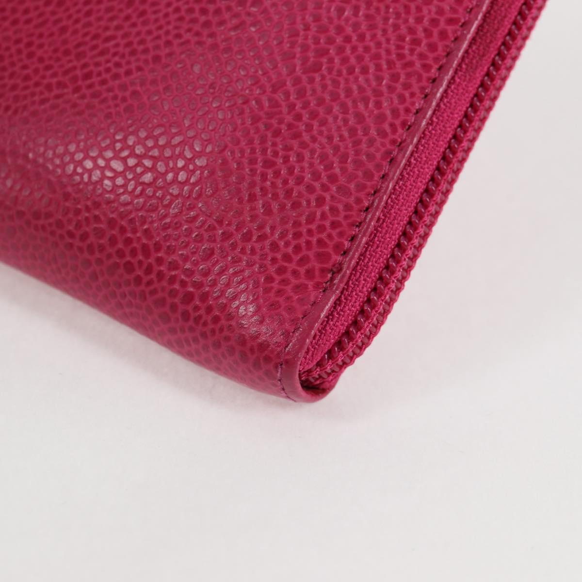 Chanel Pink Leather Coco Mark