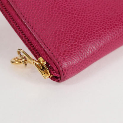 Chanel Pink Leather Coco Mark