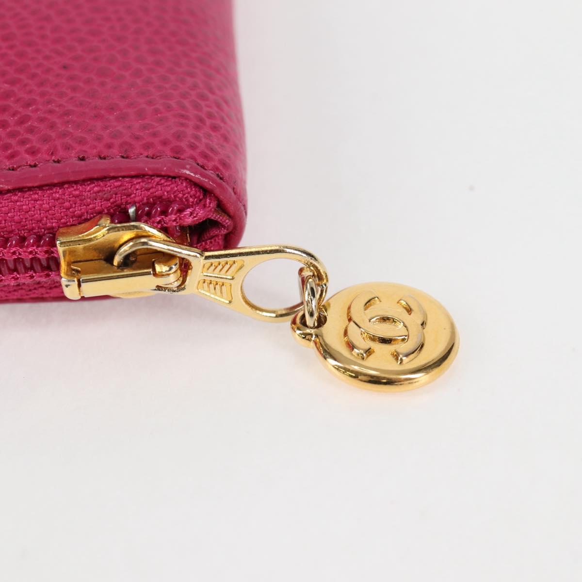 Chanel Pink Leather Coco Mark