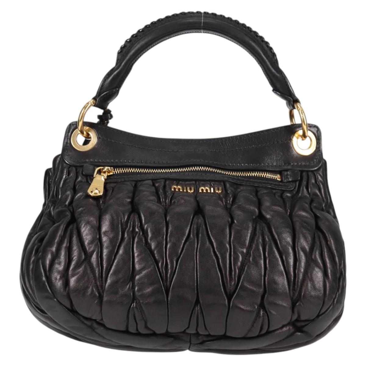 Miu Miu Black Leather Coffer