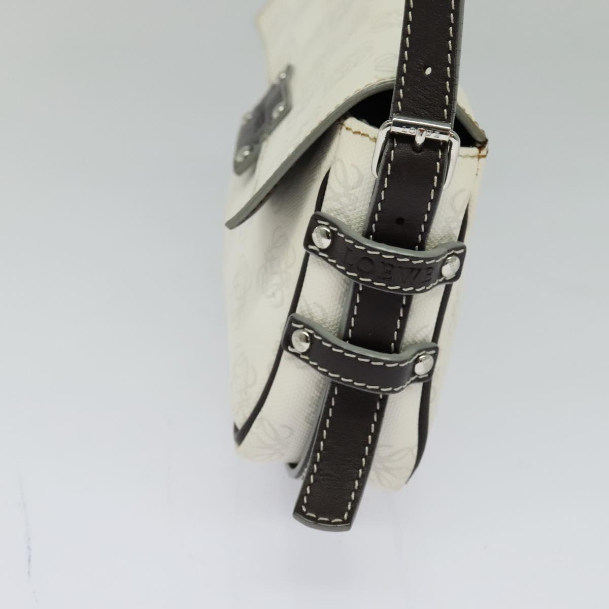 Loewe White Canvas Anagram
