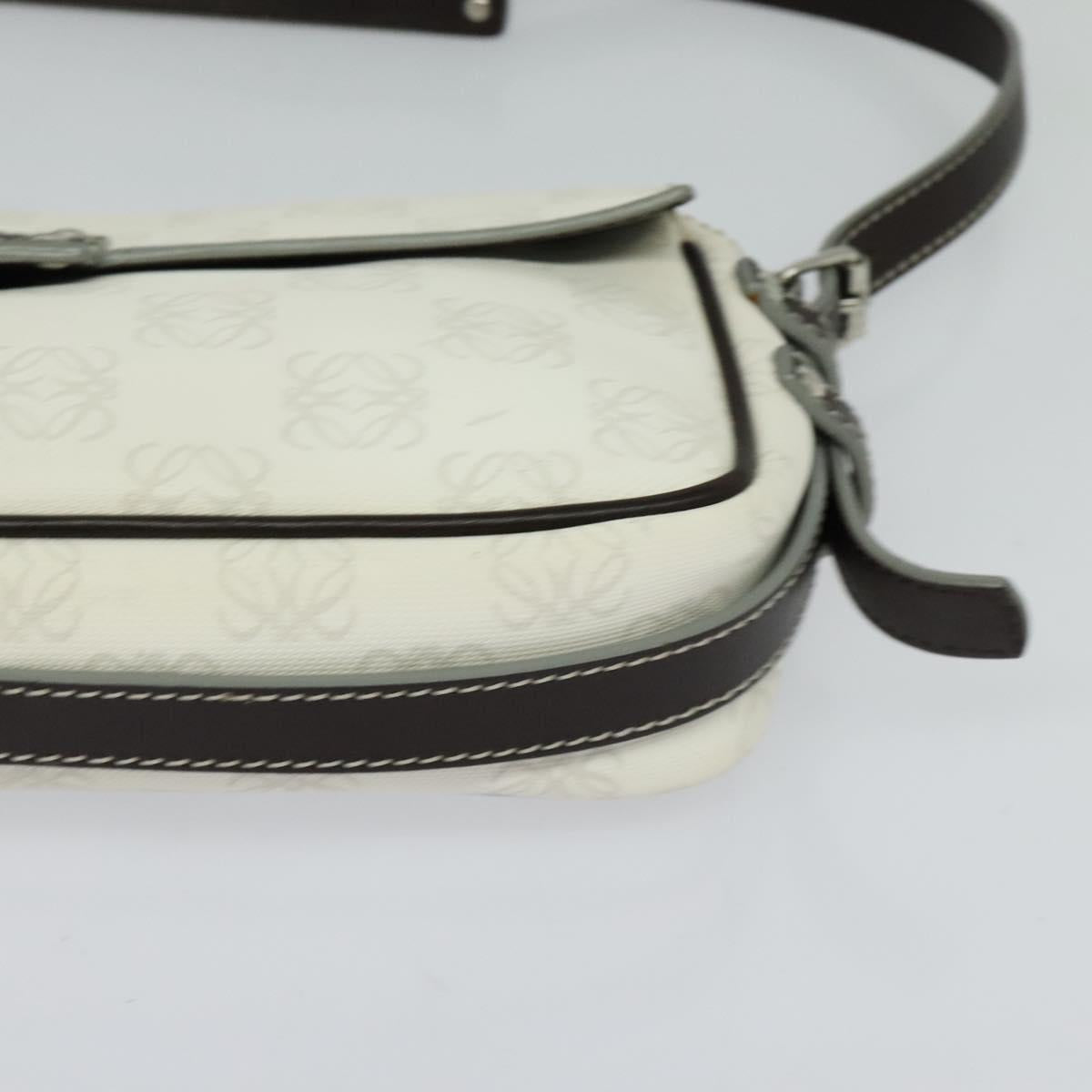 Loewe White Canvas Anagram