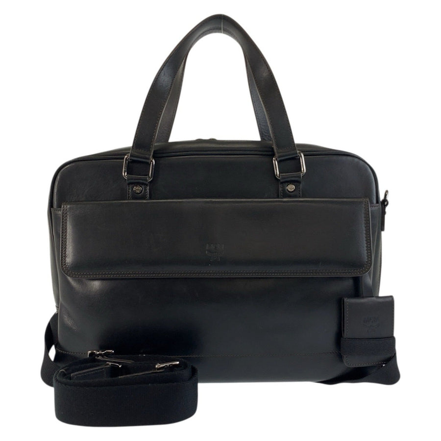 Mcm Black Leather Handbag