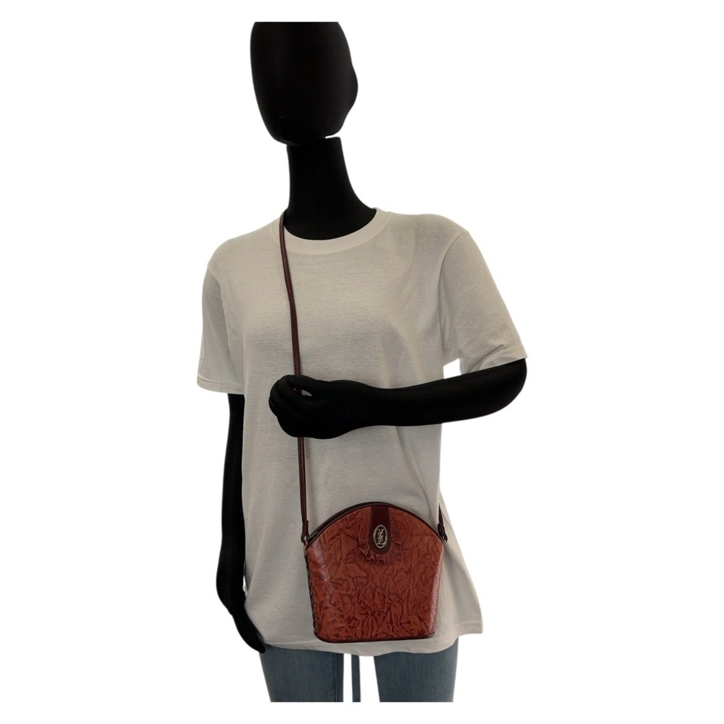Saint Laurent Red Leather Shoulder