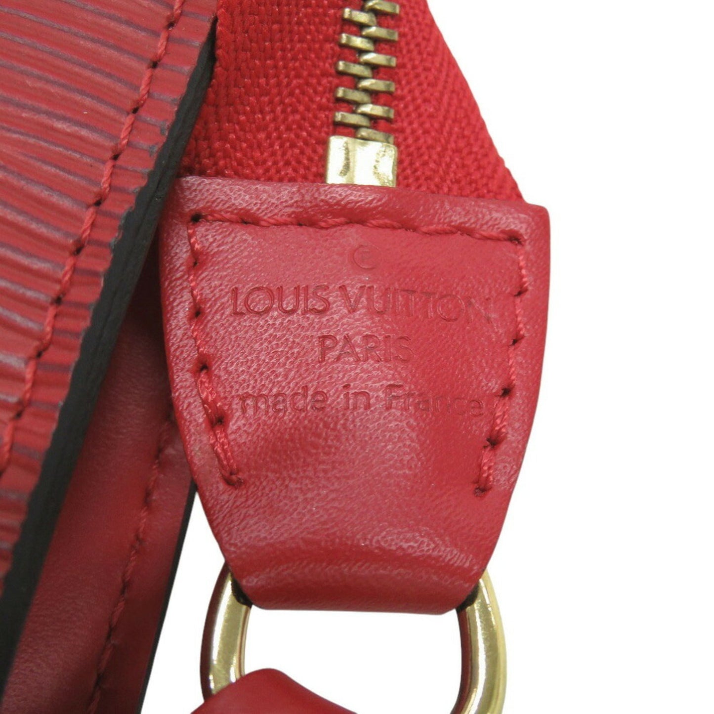Louis Vuitton Red Leather Pochette Accessoire