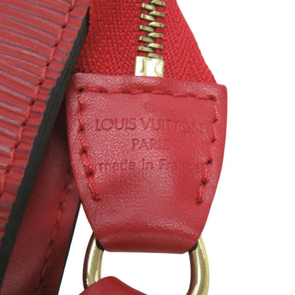 Louis Vuitton Red Leather Pochette Accessoire