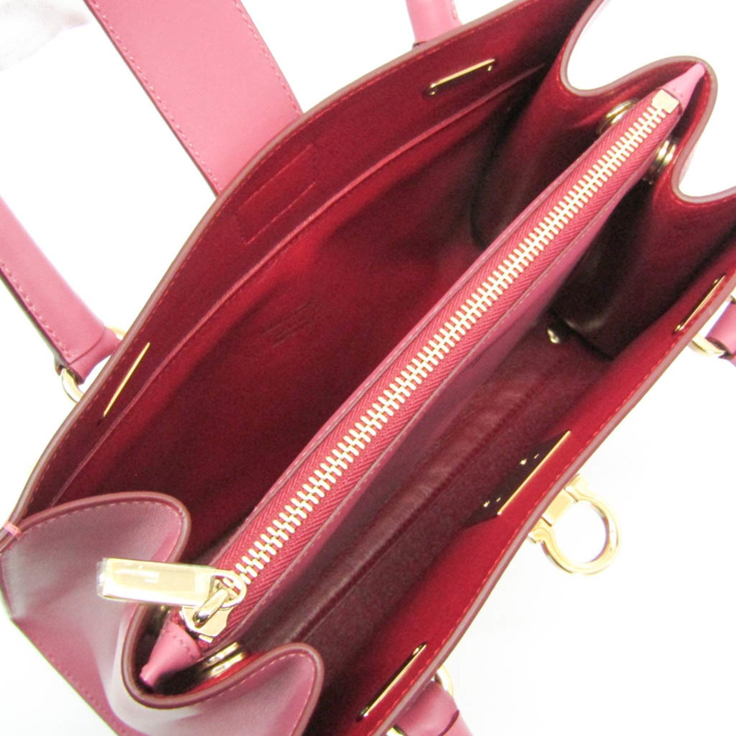 Salvatore Ferragamo Pink Leather Gancini