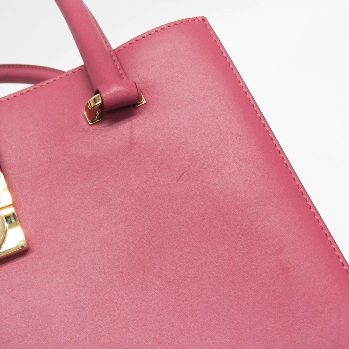 Salvatore Ferragamo Pink Leather Gancini
