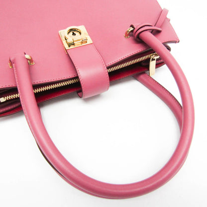 Salvatore Ferragamo Pink Leather Gancini