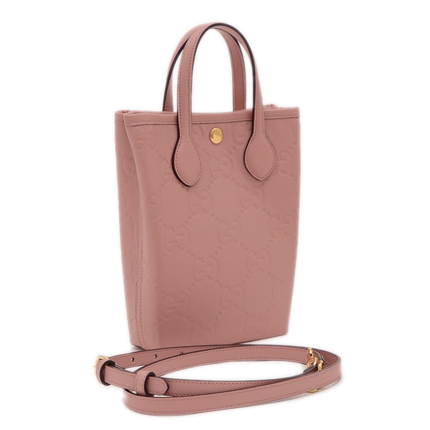 Gucci Pink Leather Gg Jumbo