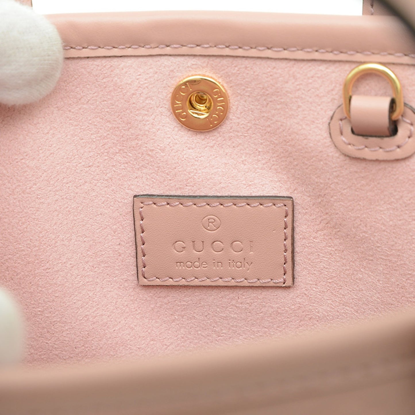 Gucci Pink Leather Gg Jumbo