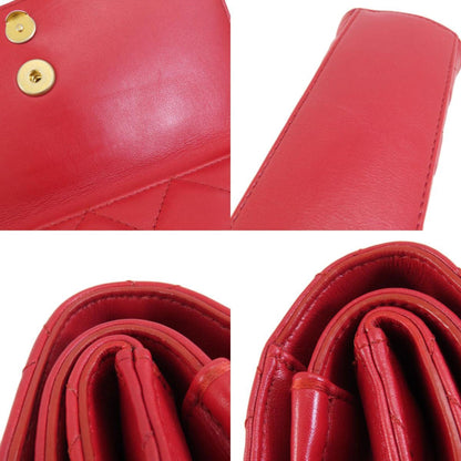 Chanel Red Leather Flap Bag