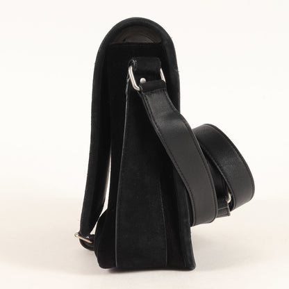 Saint Laurent Black Velvet Shoulder