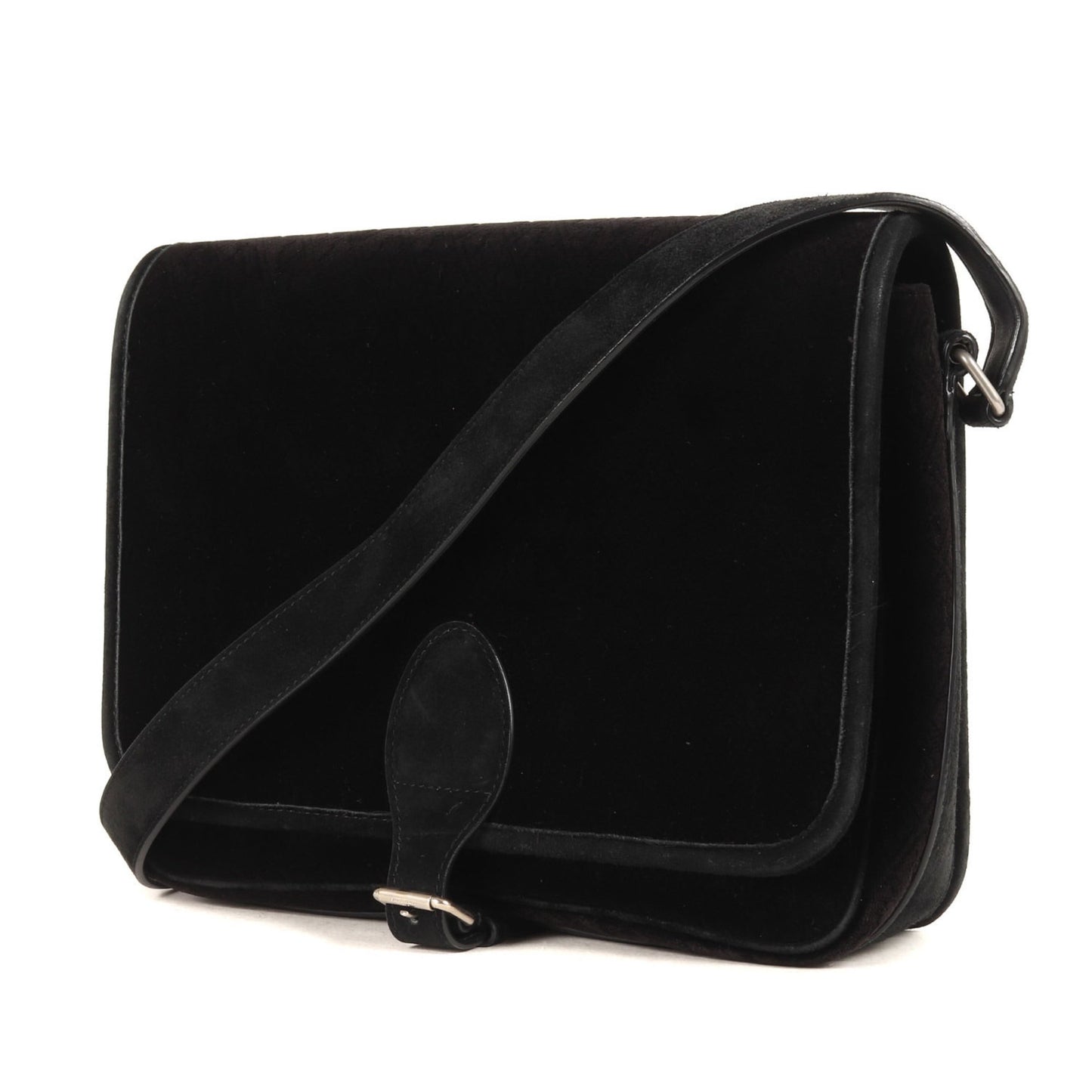 Saint Laurent Black Velvet Shoulder