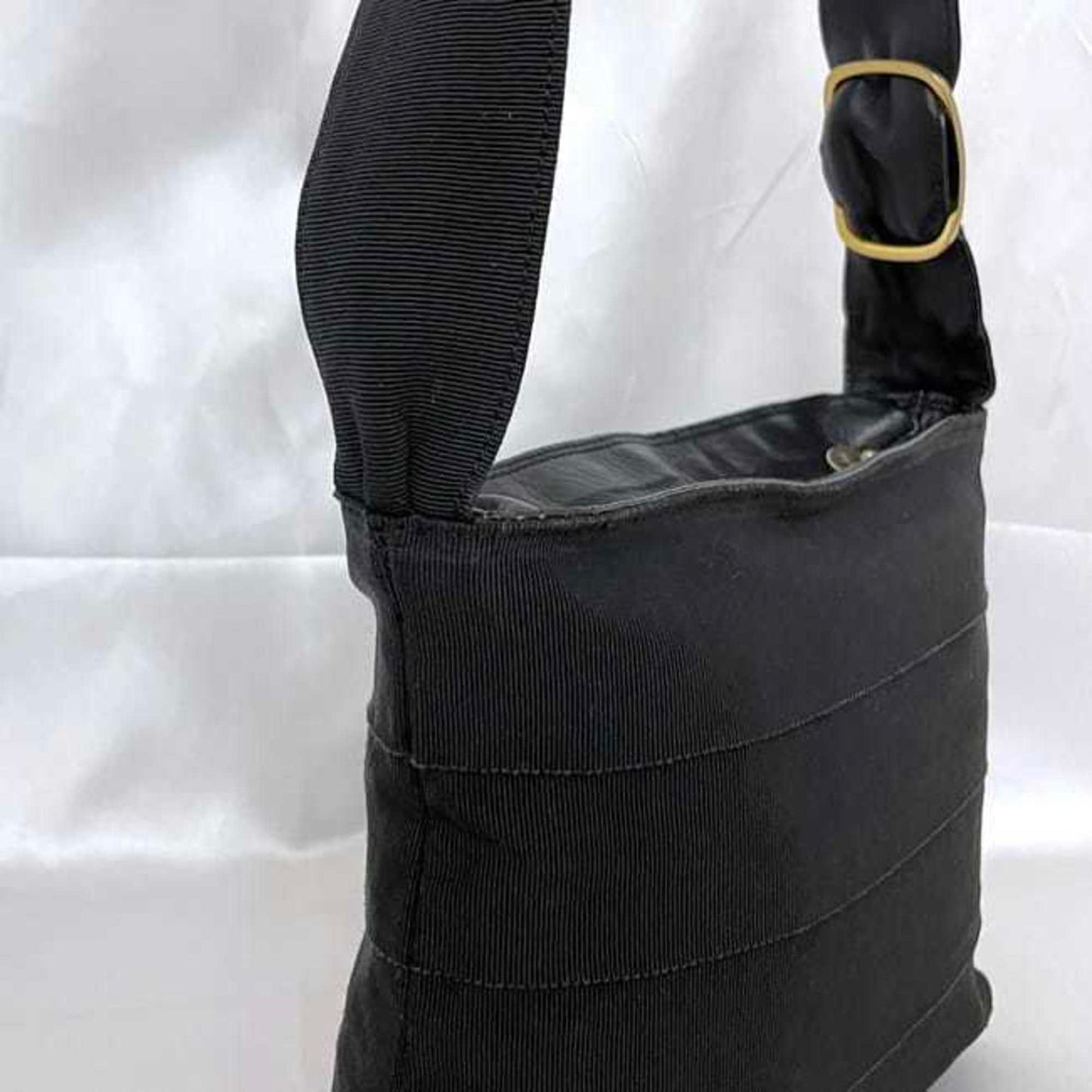 Salvatore Ferragamo Black Canvas Vara