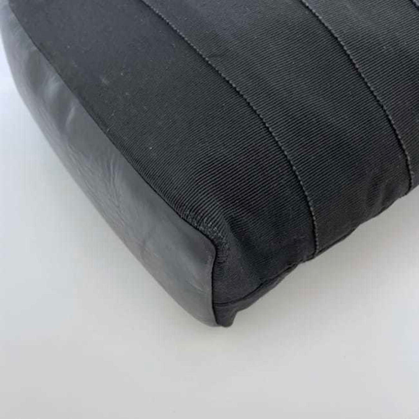 Salvatore Ferragamo Black Canvas Vara