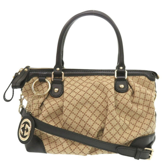 Gucci Brown Canvas Sukey