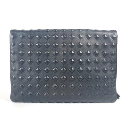 Mcm Black Leather Clutch