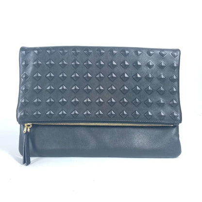 Mcm Black Leather Clutch