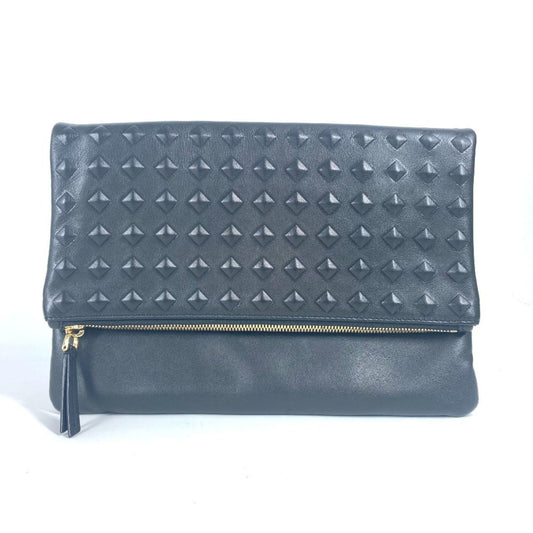 Mcm Black Leather Clutch