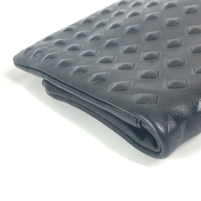 Mcm Black Leather Clutch