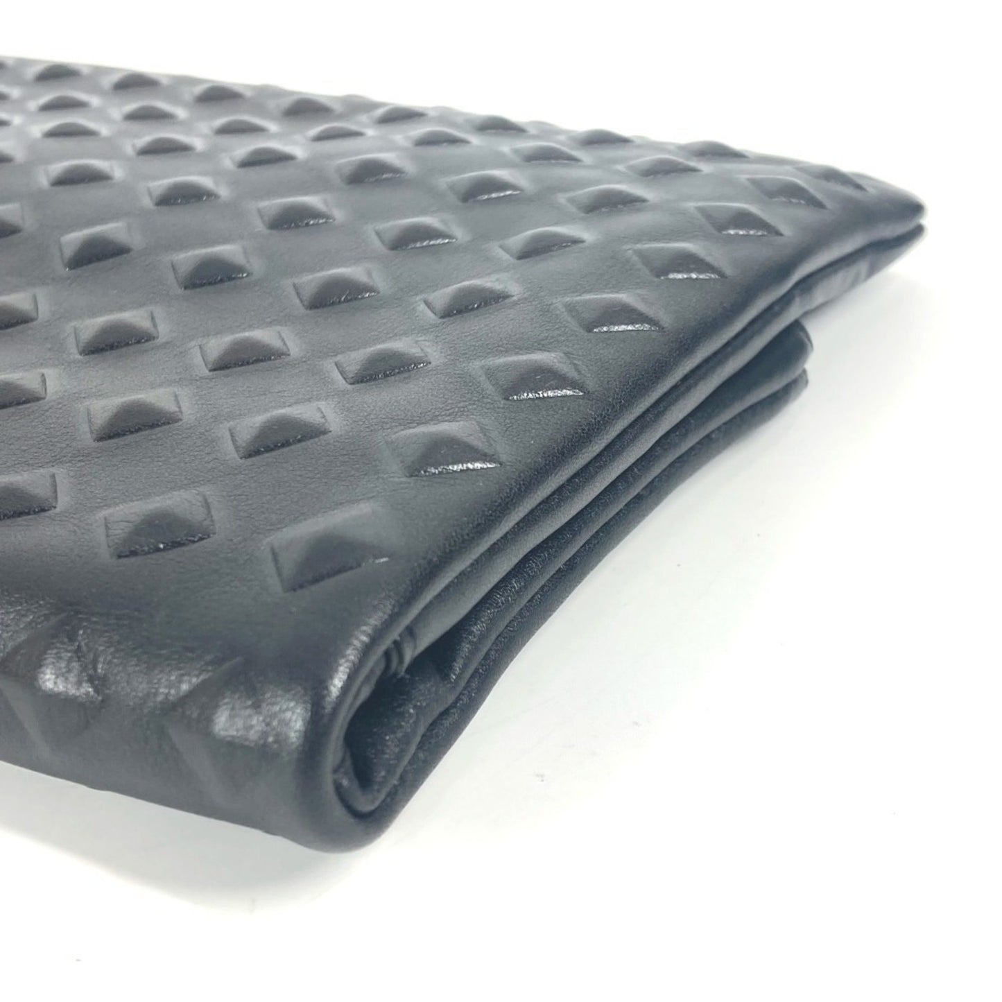 Mcm Black Leather Clutch