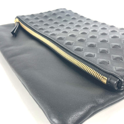 Mcm Black Leather Clutch