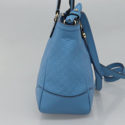 Gucci Blue Leather Micro Guccissima