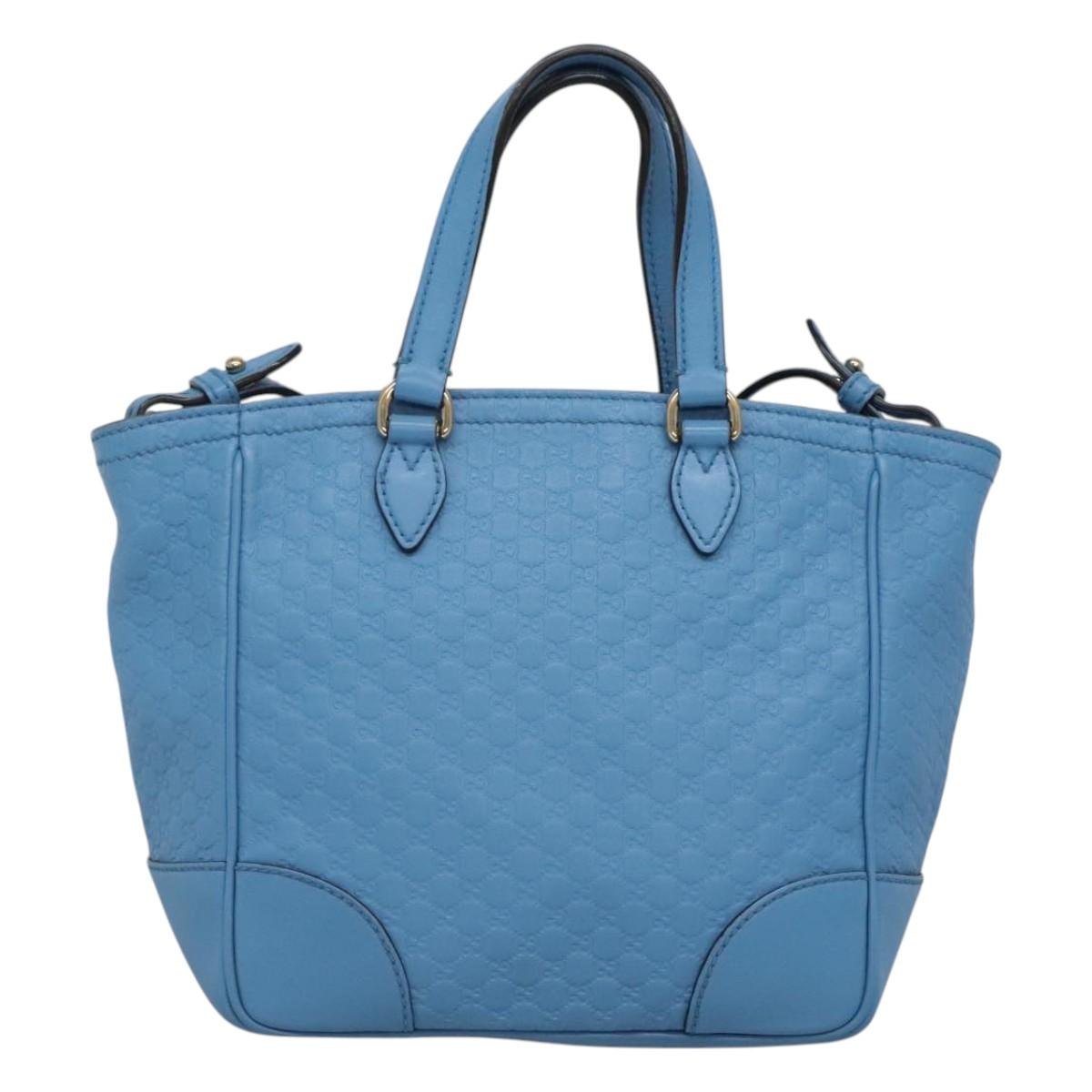 Gucci Blue Leather Micro Guccissima
