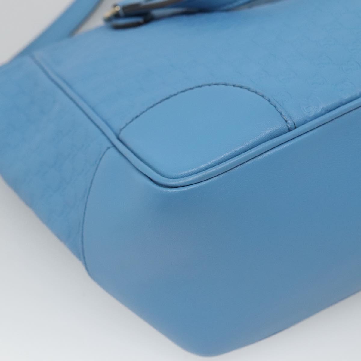 Gucci Blue Leather Micro Guccissima