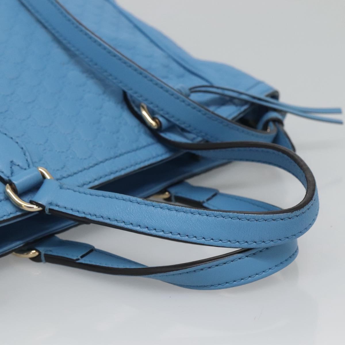 Gucci Blue Leather Micro Guccissima