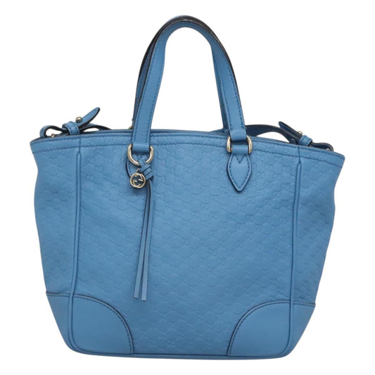 Gucci Blue Leather Micro Guccissima