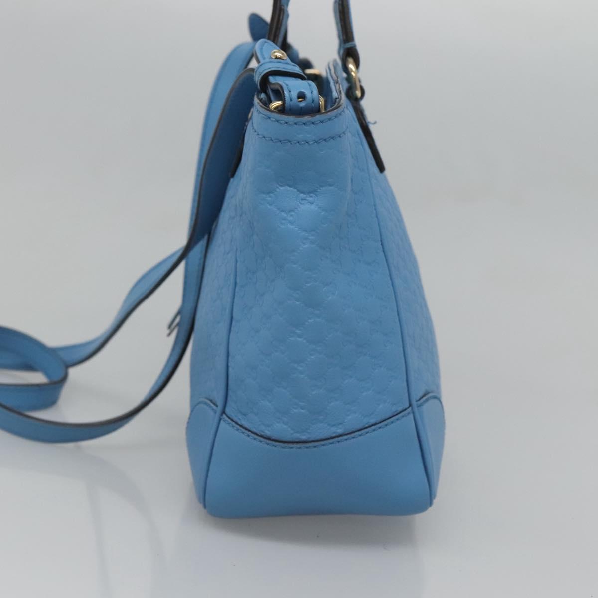 Gucci Blue Leather Micro Guccissima