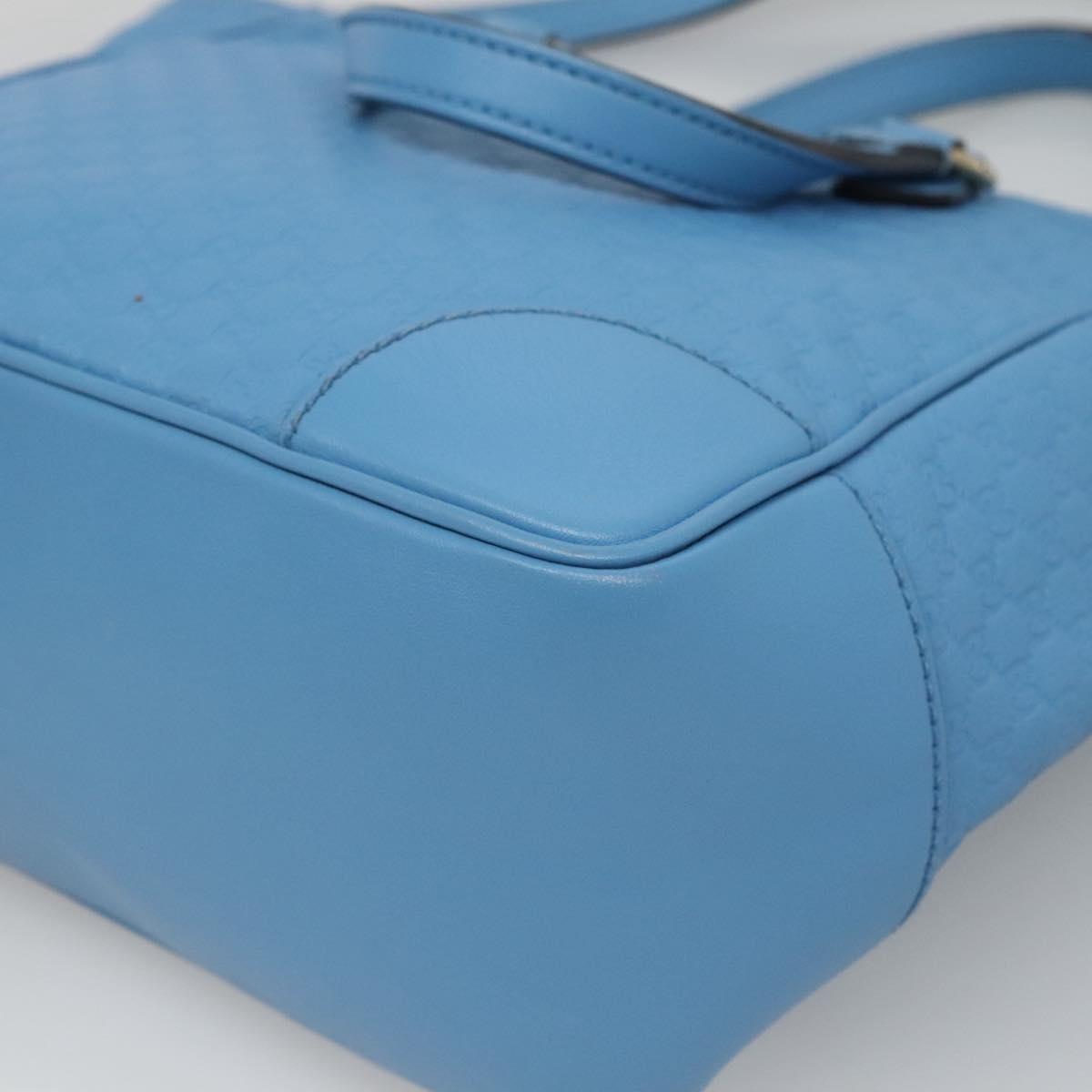 Gucci Blue Leather Micro Guccissima