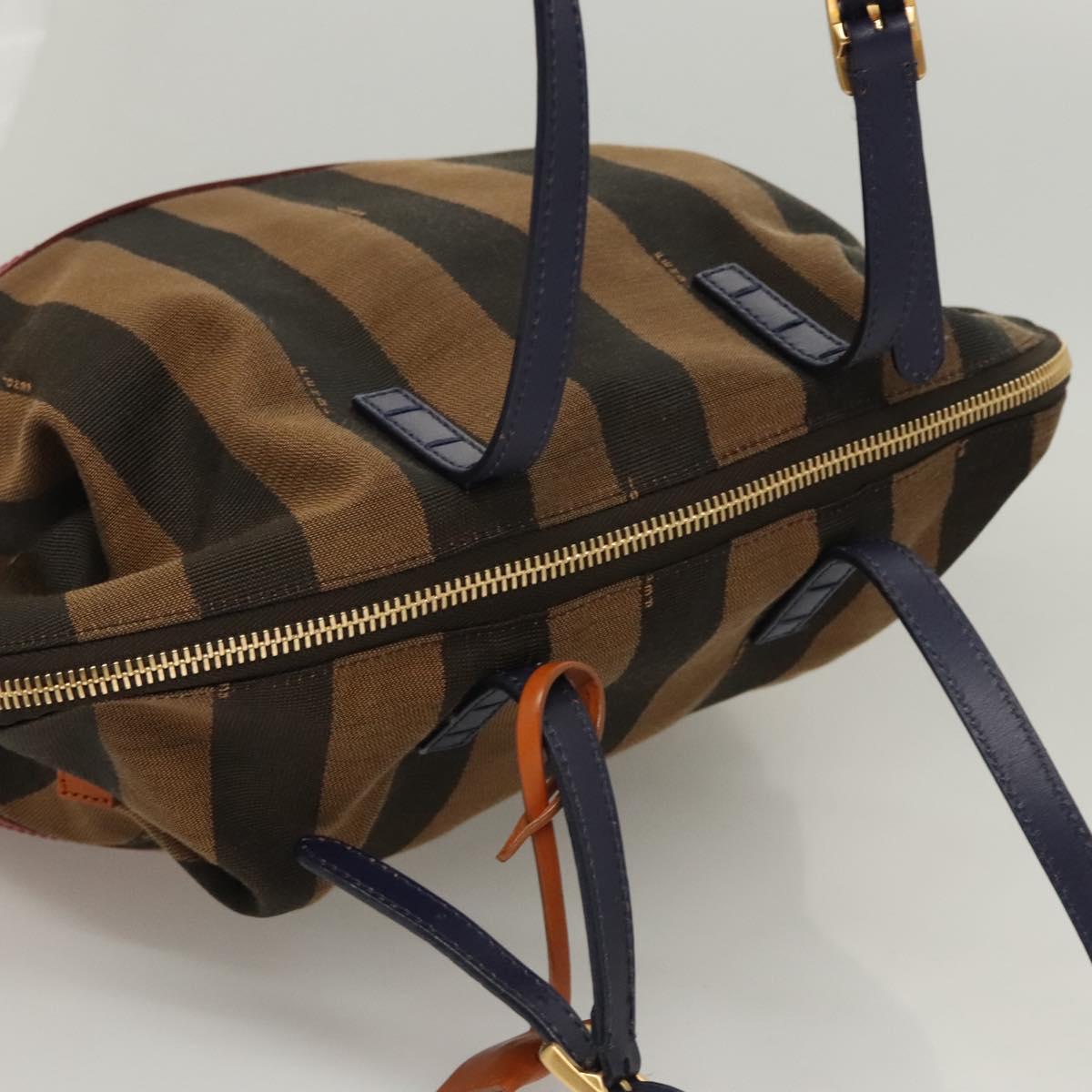 Fendi Brown Canvas Pequin