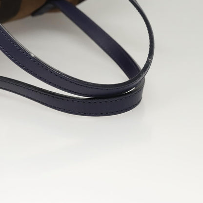 Fendi Brown Canvas Pequin